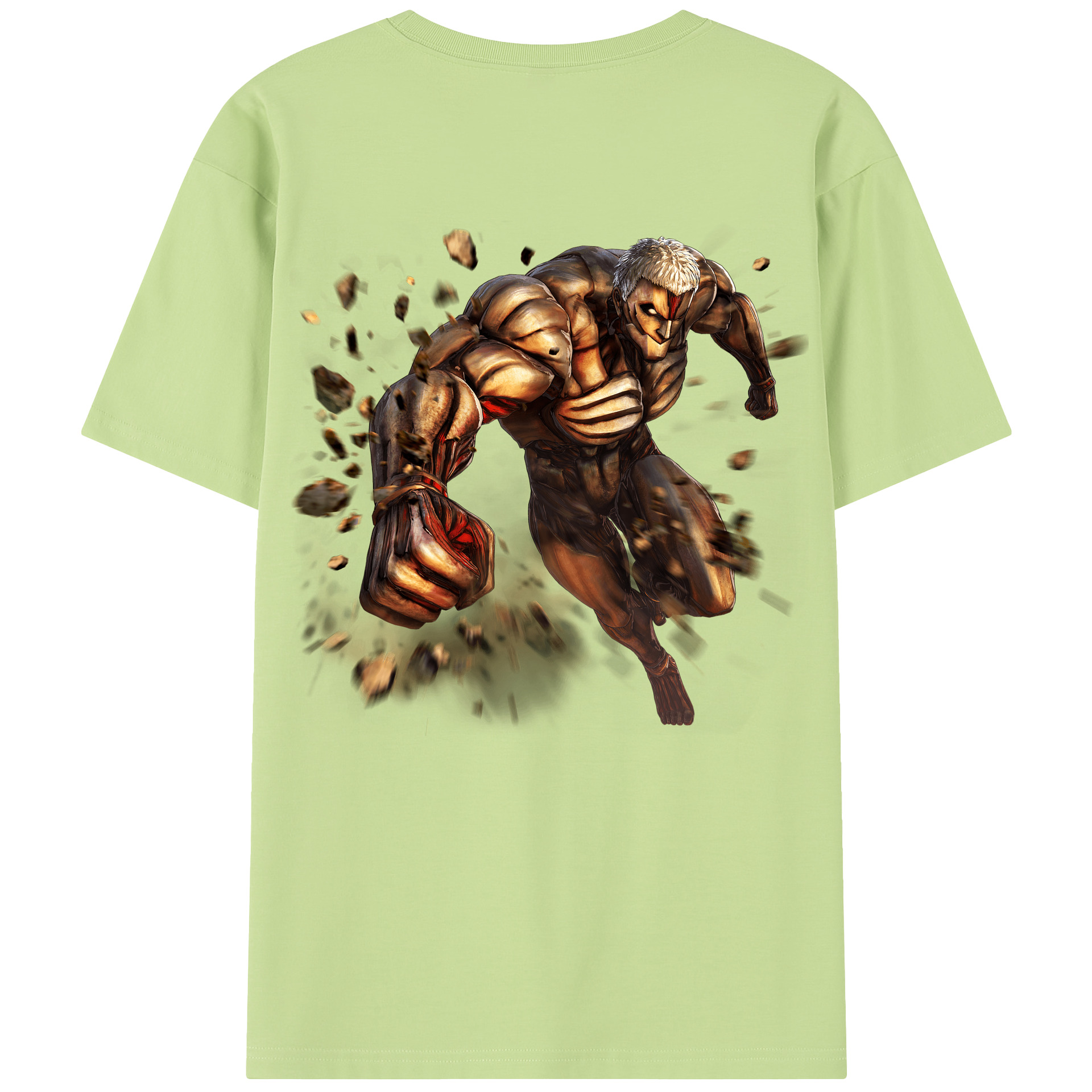 （画像用） 進撃の巨人 Attack on Titan 綿100％半袖Tシャツ（背面プリント）
